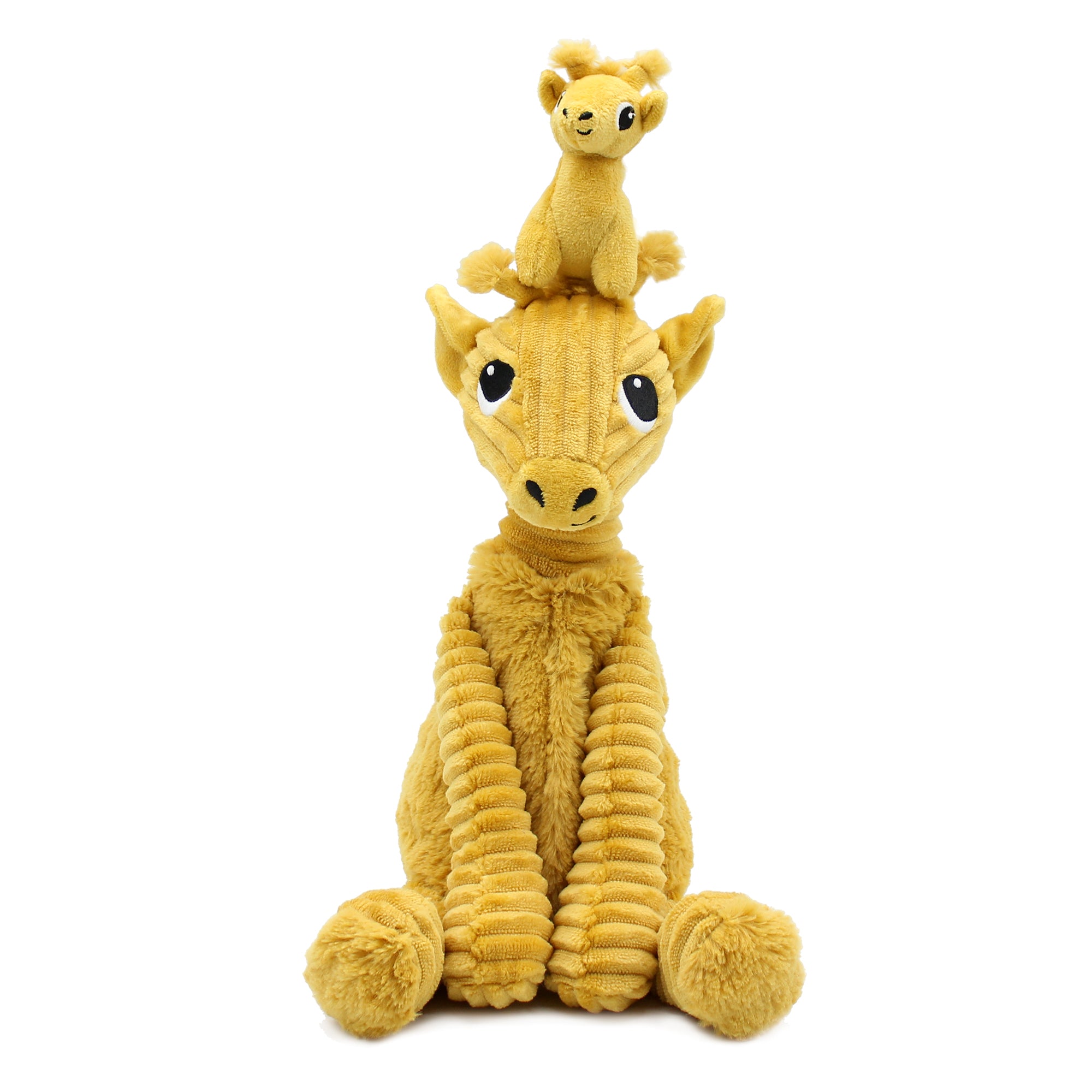 Les Deglingos Ptipotos Loncou peluche giraffa gialla