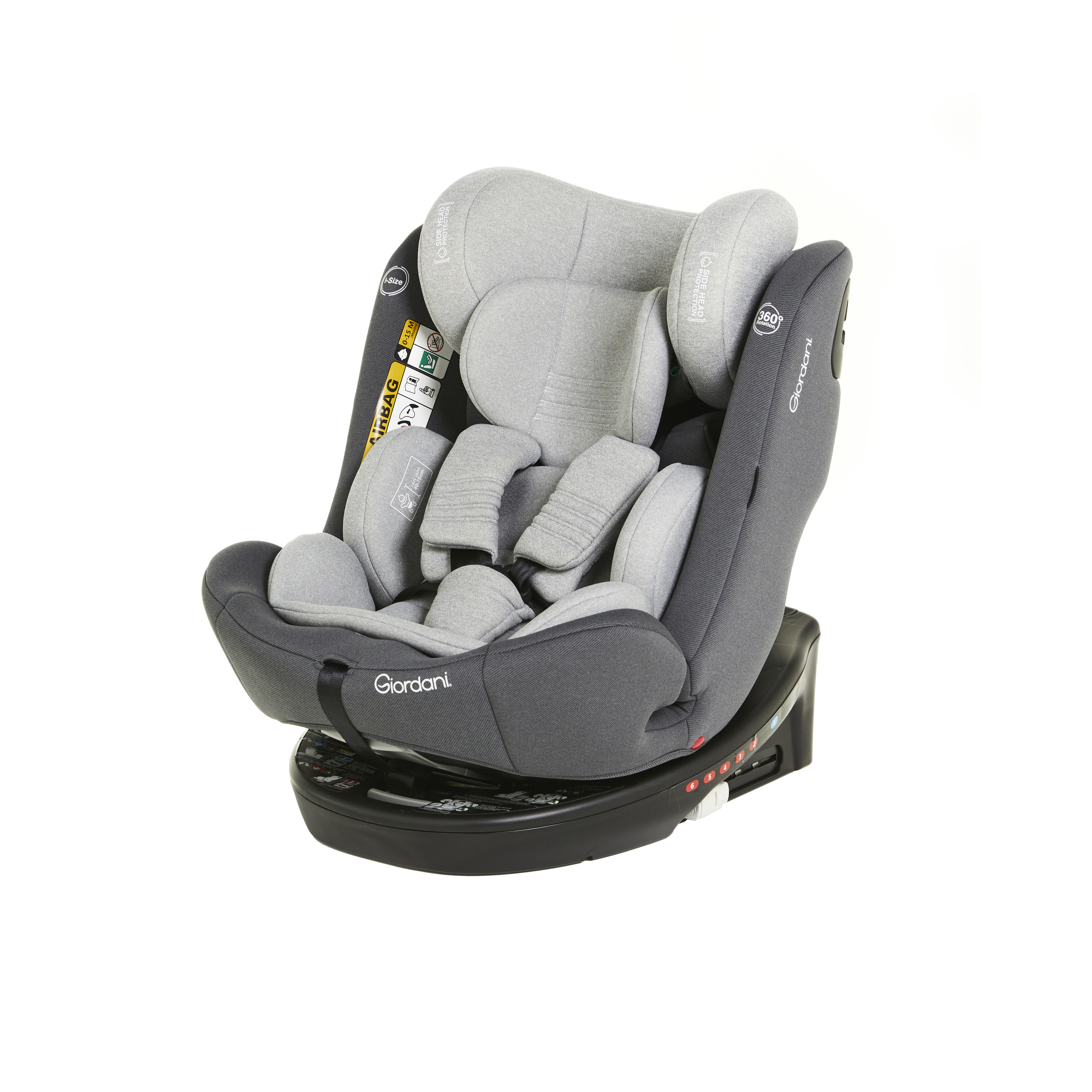 Giordani Titano 0-12 anni seggiolino auto 40-150 cm girevole