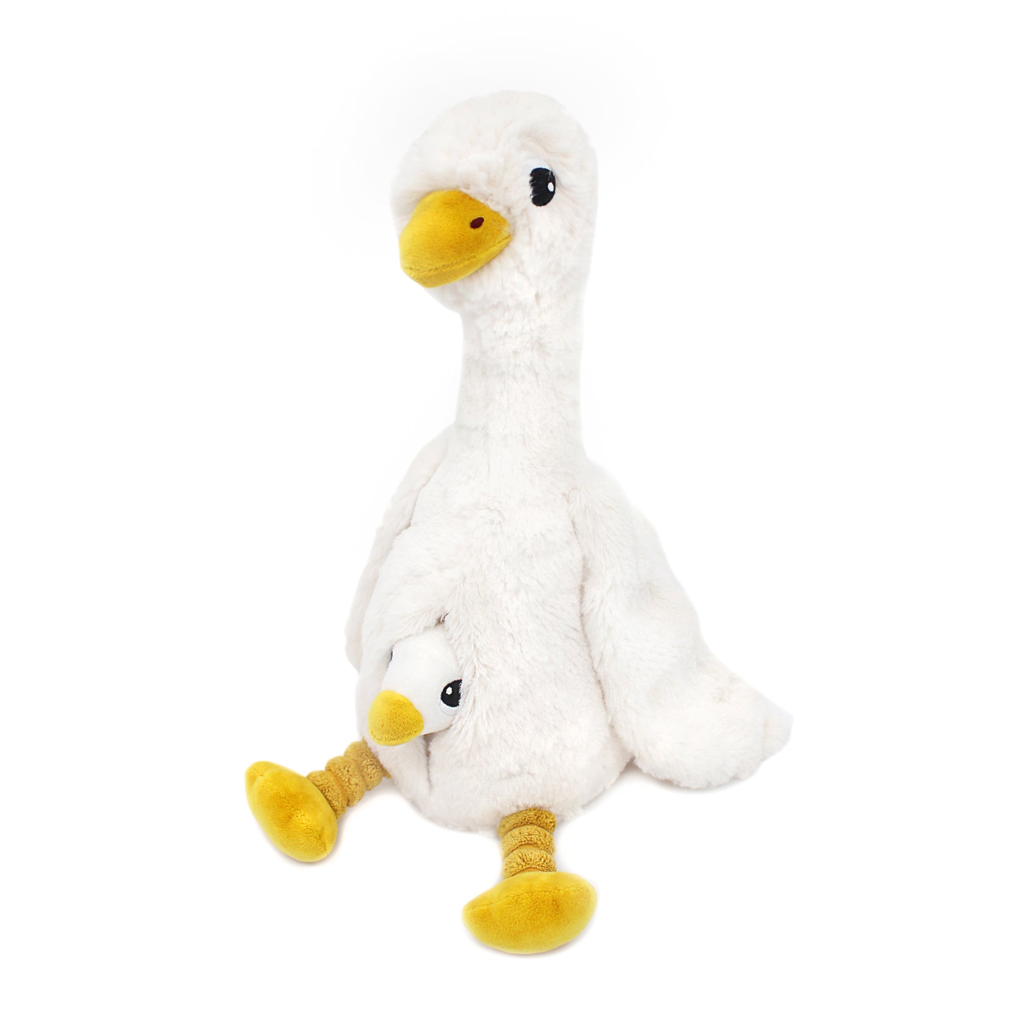 Les Déglingos Ptipotos Jébongou Peluche Oca Mamma Bebè Bianco