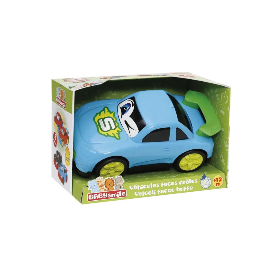 Baby Smile Facce Buffe macchinina 27 cm assortita