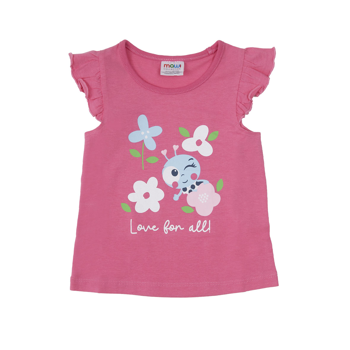 Toys Center Baby Canotta Bimba Rosa Jersey Frill