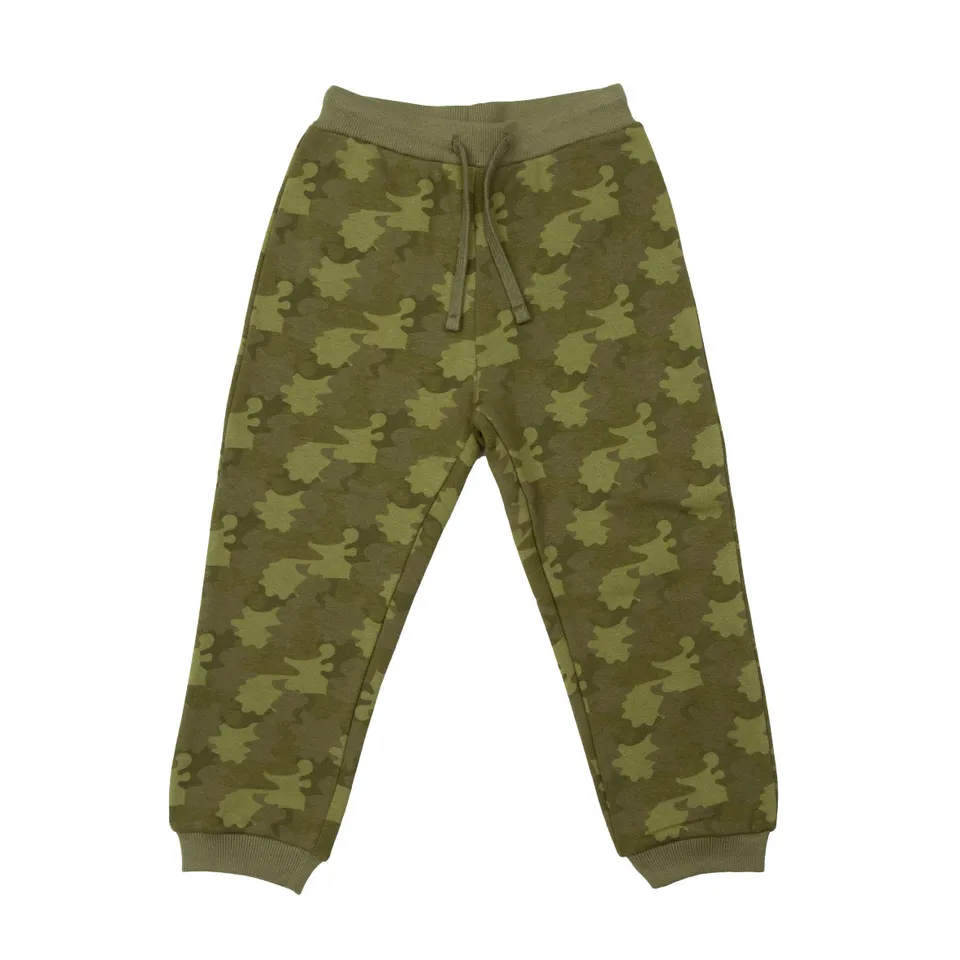 Mawi Pantalone Felpa Camouflage Verde Bambino