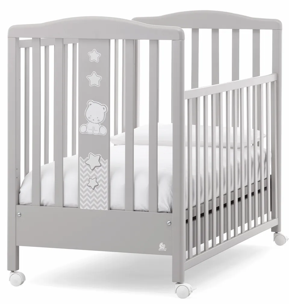 Italbaby Popstar lettino legno grigio 70x130 con cassetto