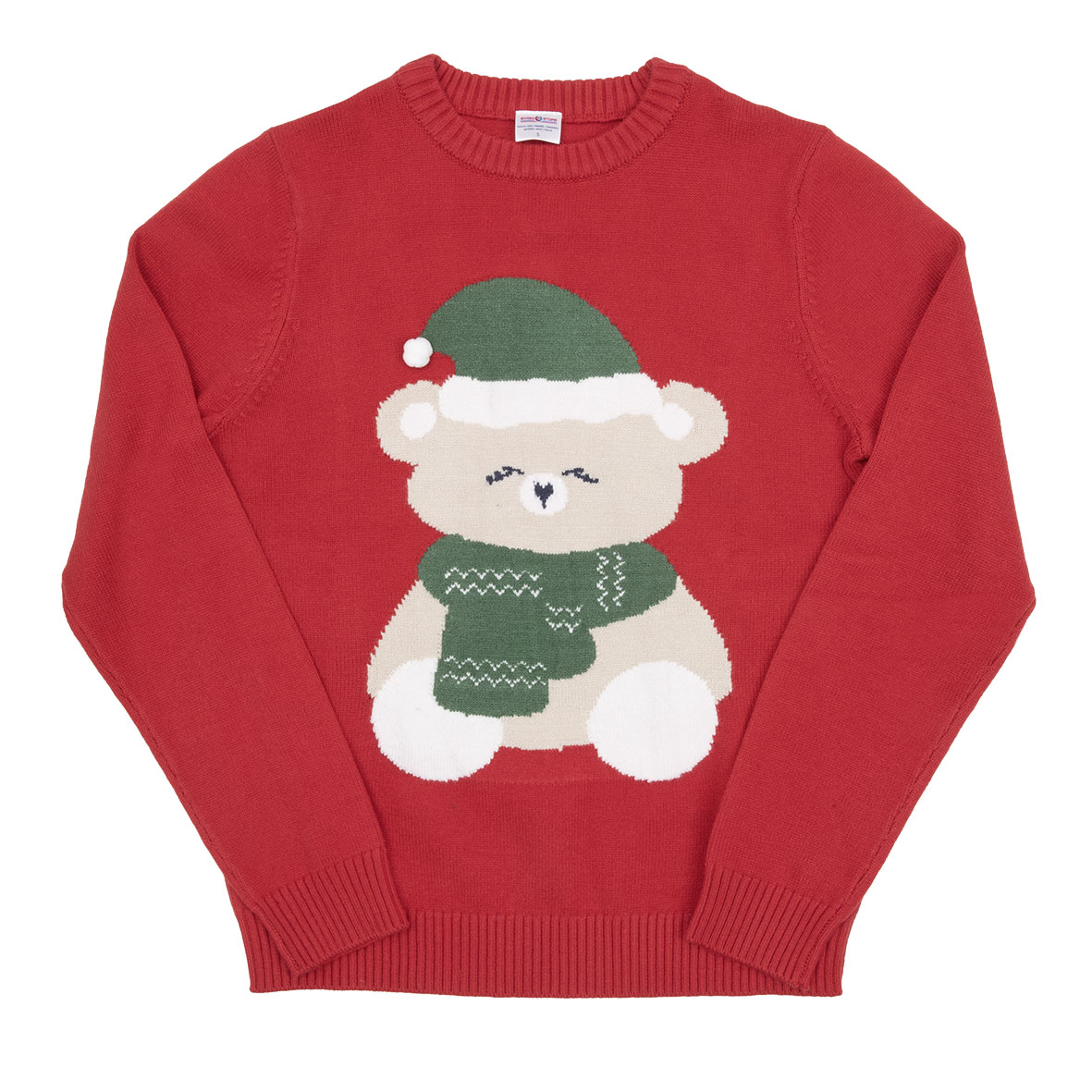 Christmas Family Mom Maglia Natalizia Rossa Orsetto