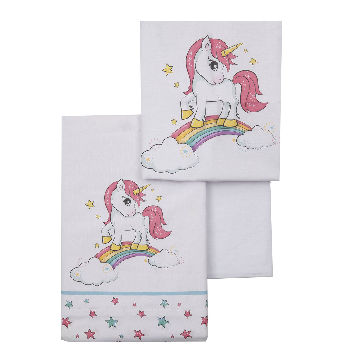 Mawi Unicorno set lenzuola lettino 3 pezzi rosa