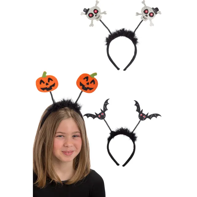 Cerchietto Halloween glitterato assortito per festa