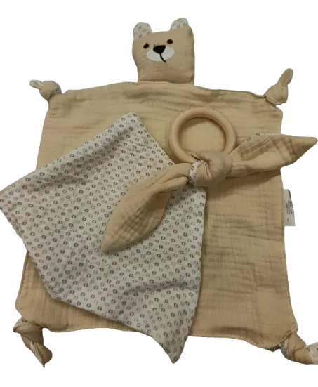 Ellepi Set regalo beige doudou bavaglino massaggiagengive