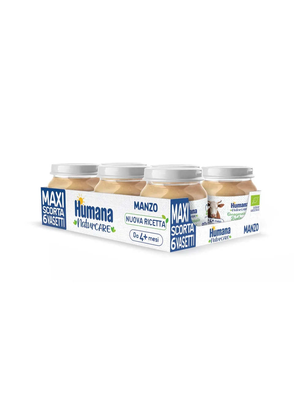 Humana Manzo biologico omogeneizzato 6x80g bio