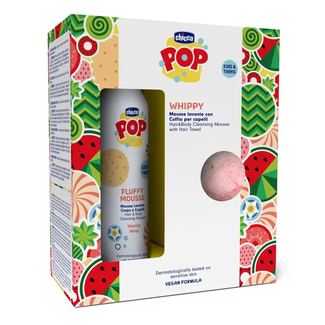 Chicco Whippy Mousse Corpo Capelli Vaniglia 200 ml Cuffia