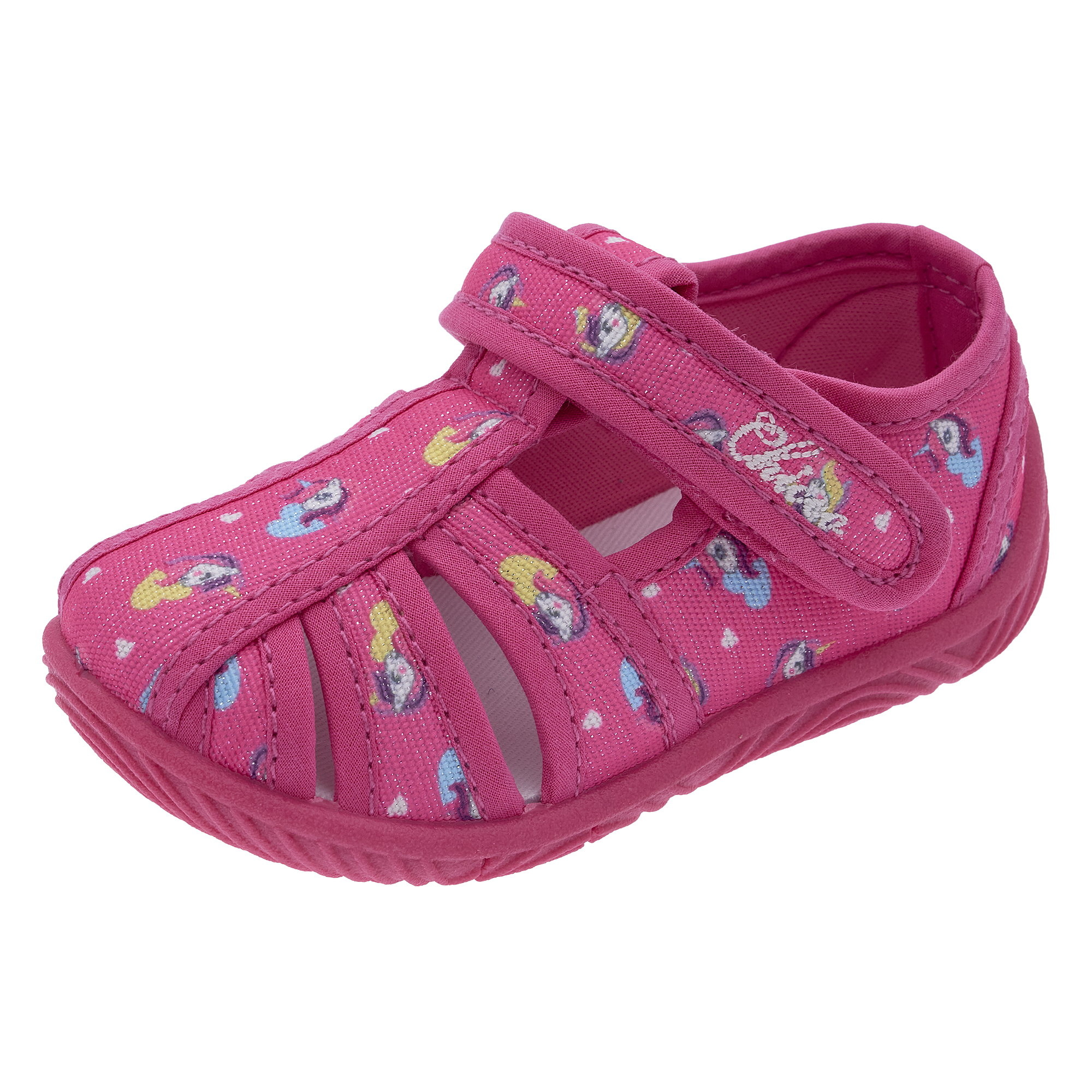 Chicco pantofola bimba fucsia con strappo floreale