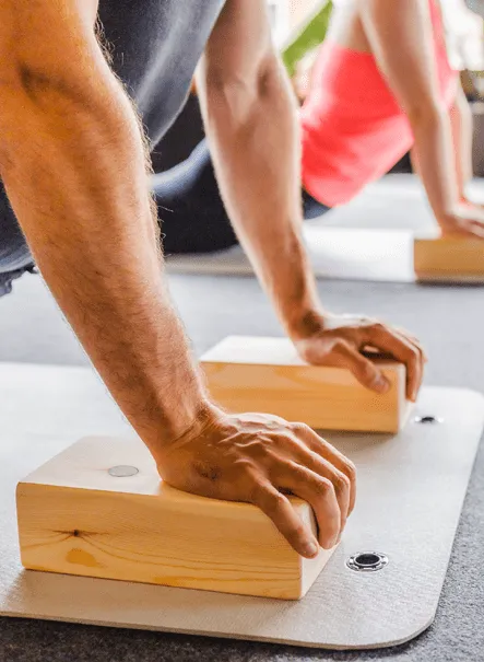 The Dida Blocchi Yoga legno pino coppia 2 pezzi