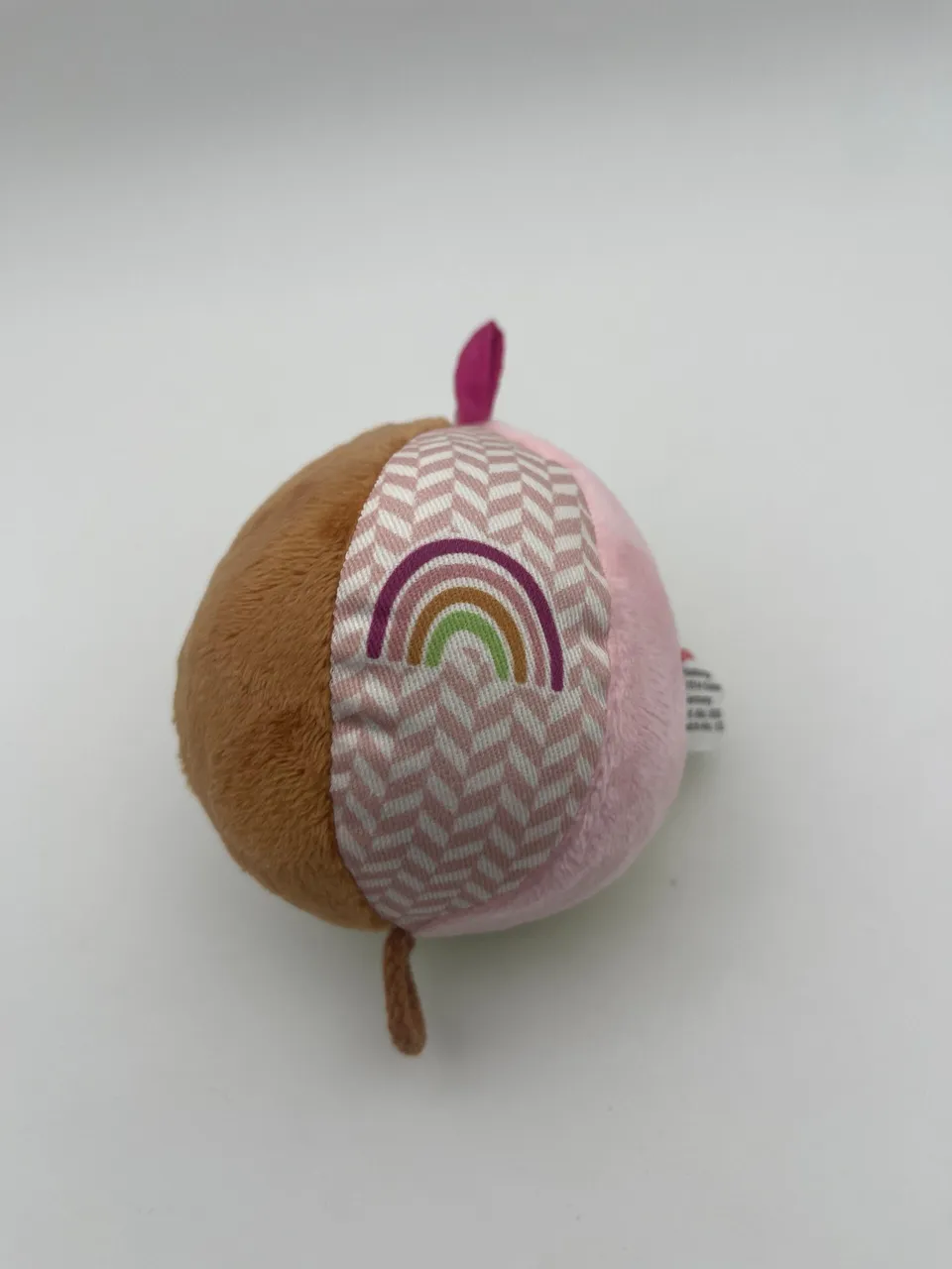 The Dida palla sensoriale stoffa arcobaleno rosa