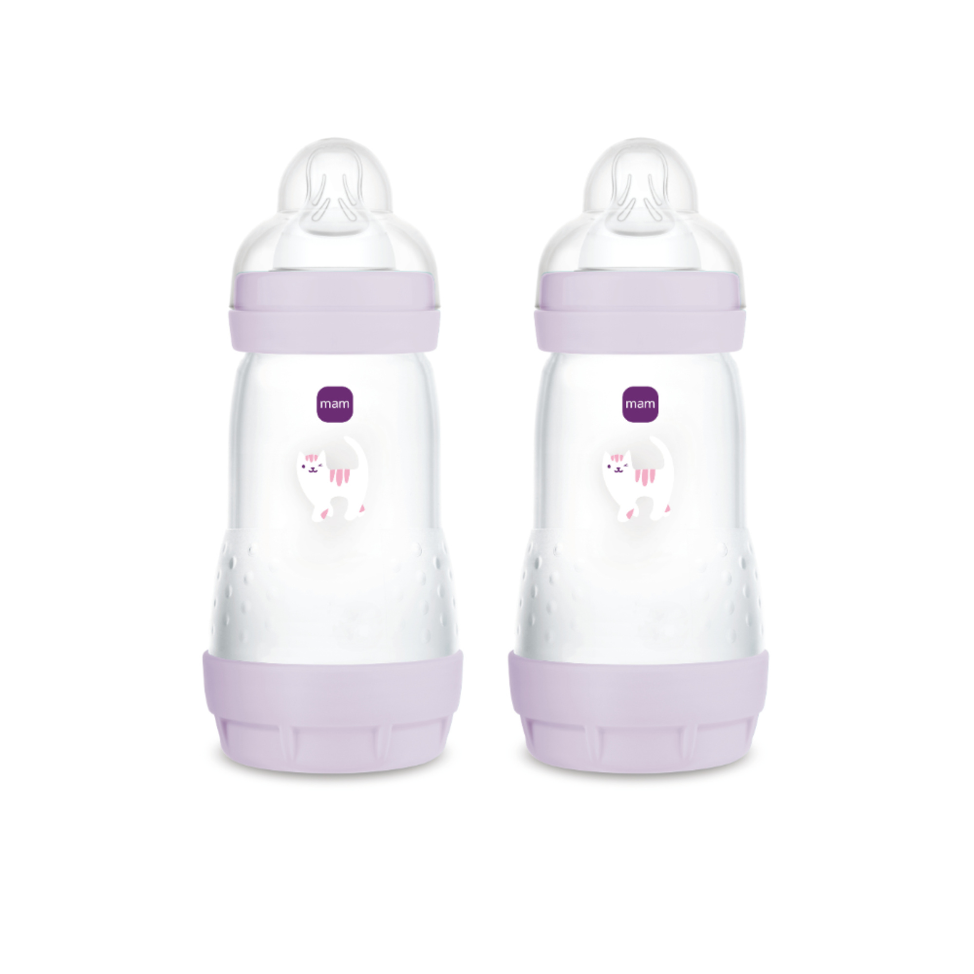 MAM Easy Start 260 ml biberon anticolica lilla 2 pz 2m+