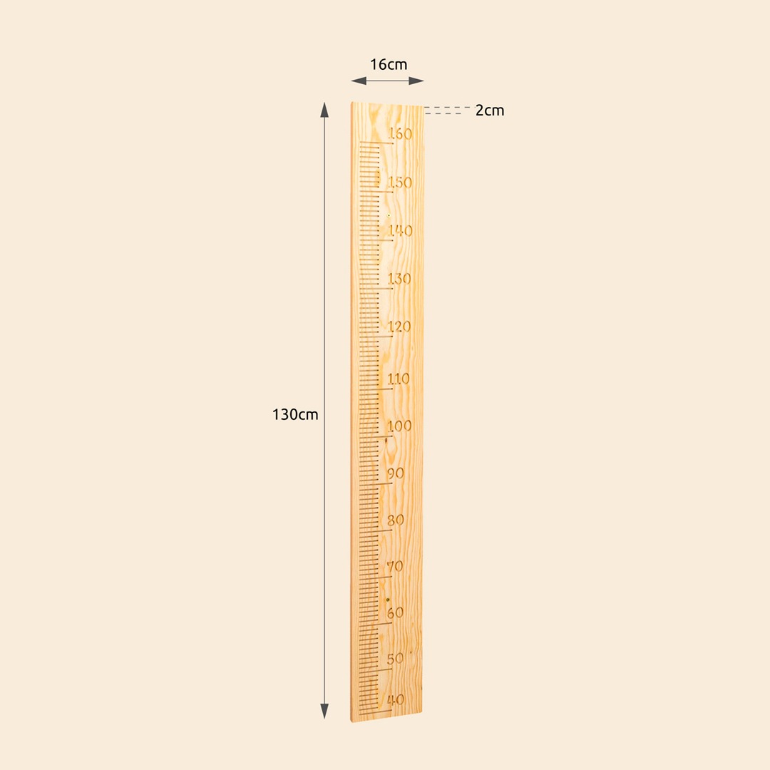 The Dida misuratore altezza bambini legno pino naturale