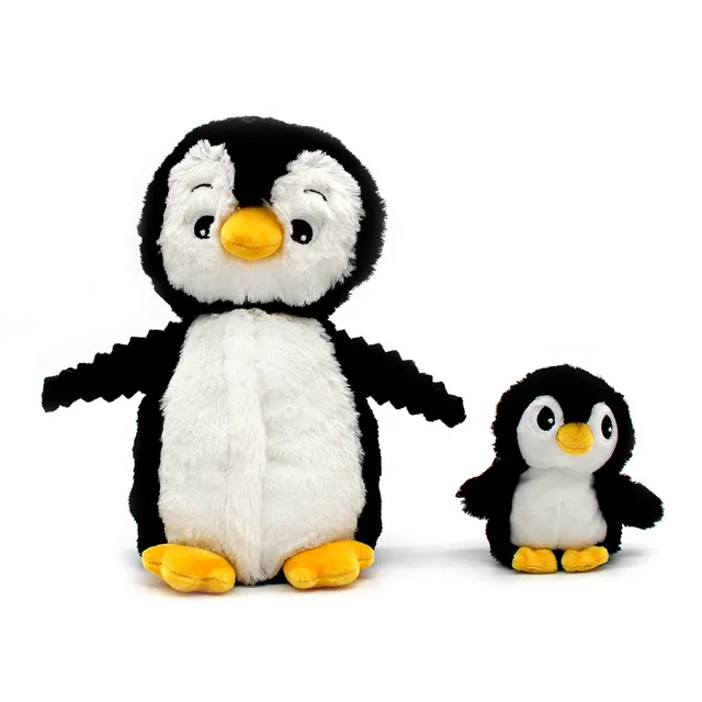 Les Déglingos Ptipotos Iglou peluche pinguino bianco nero