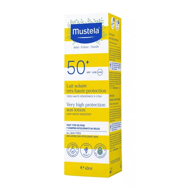 Mustela Latte Solare SPF 50+ bimbi 40 ml viso corpo