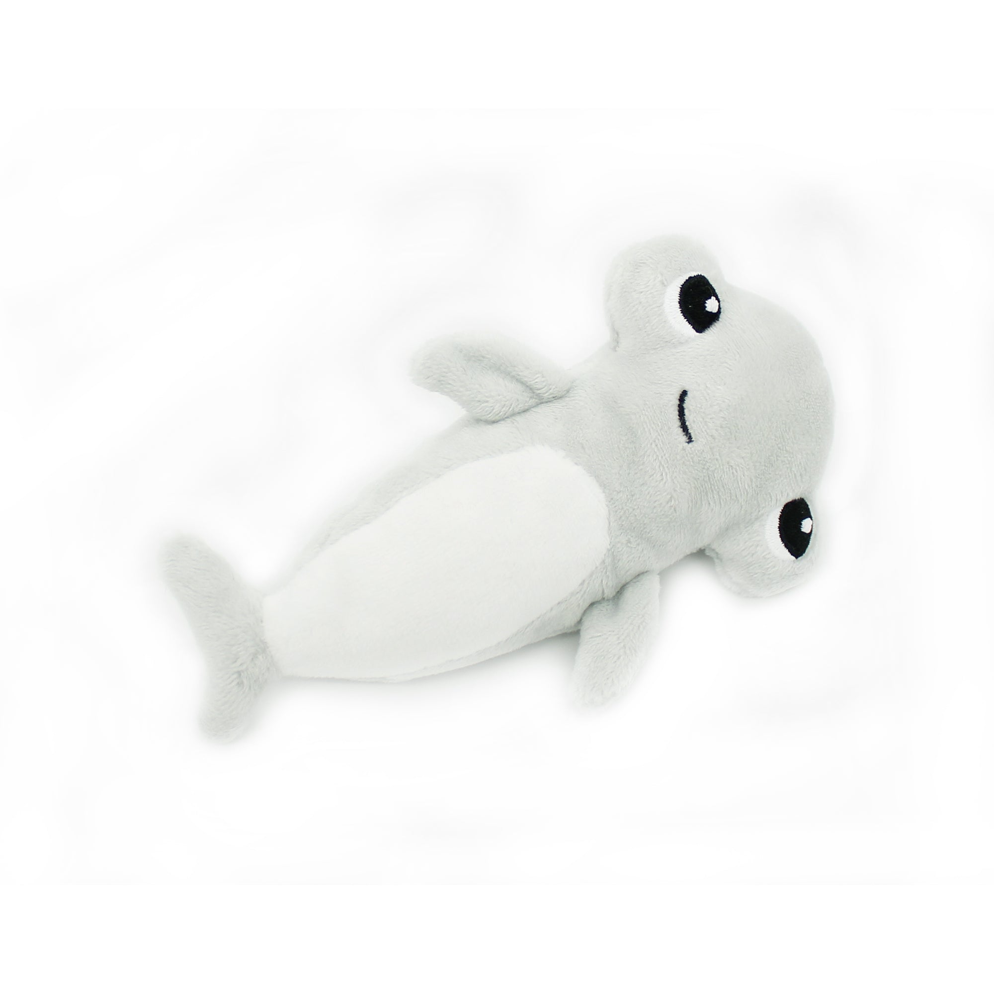 Les Deglingos Ptipotos Clou peluche squalo martello mamma bebè grigio
