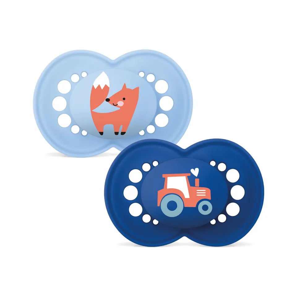 MAM Original succhietto silicone 16+ mesi azzurro 2 pezzi