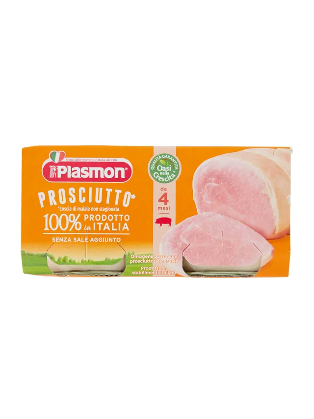 Plasmon prosciutto omogeneizzato carne 2x80g 4 mesi
