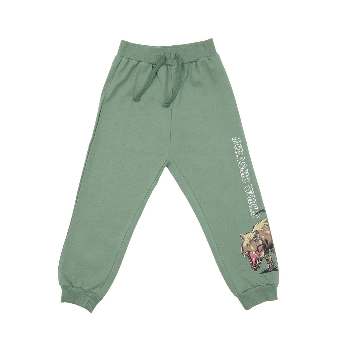 Jurassic World pantalone bimbo verde stampa 1 pz cotone