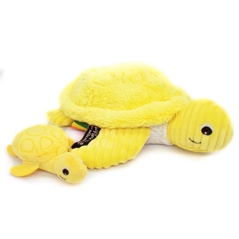 Les Déglingos Ptipotos Sauvenou Peluche Tartaruga Bebè Giallo