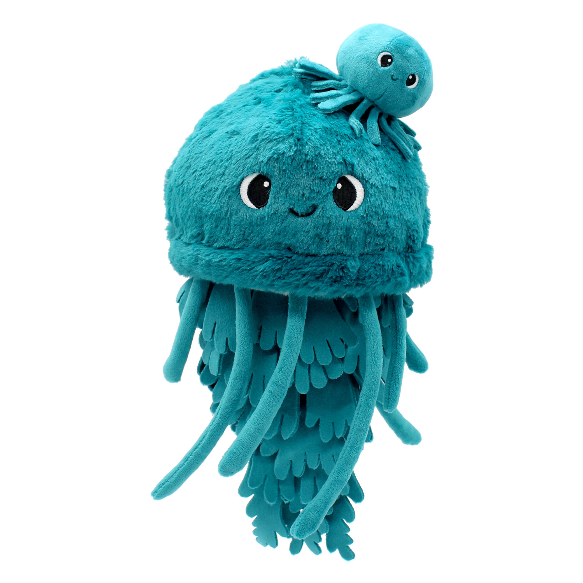 Les Déglingos Ptipotos Peluche Medusa Lilou Blu Pavone 36 cm