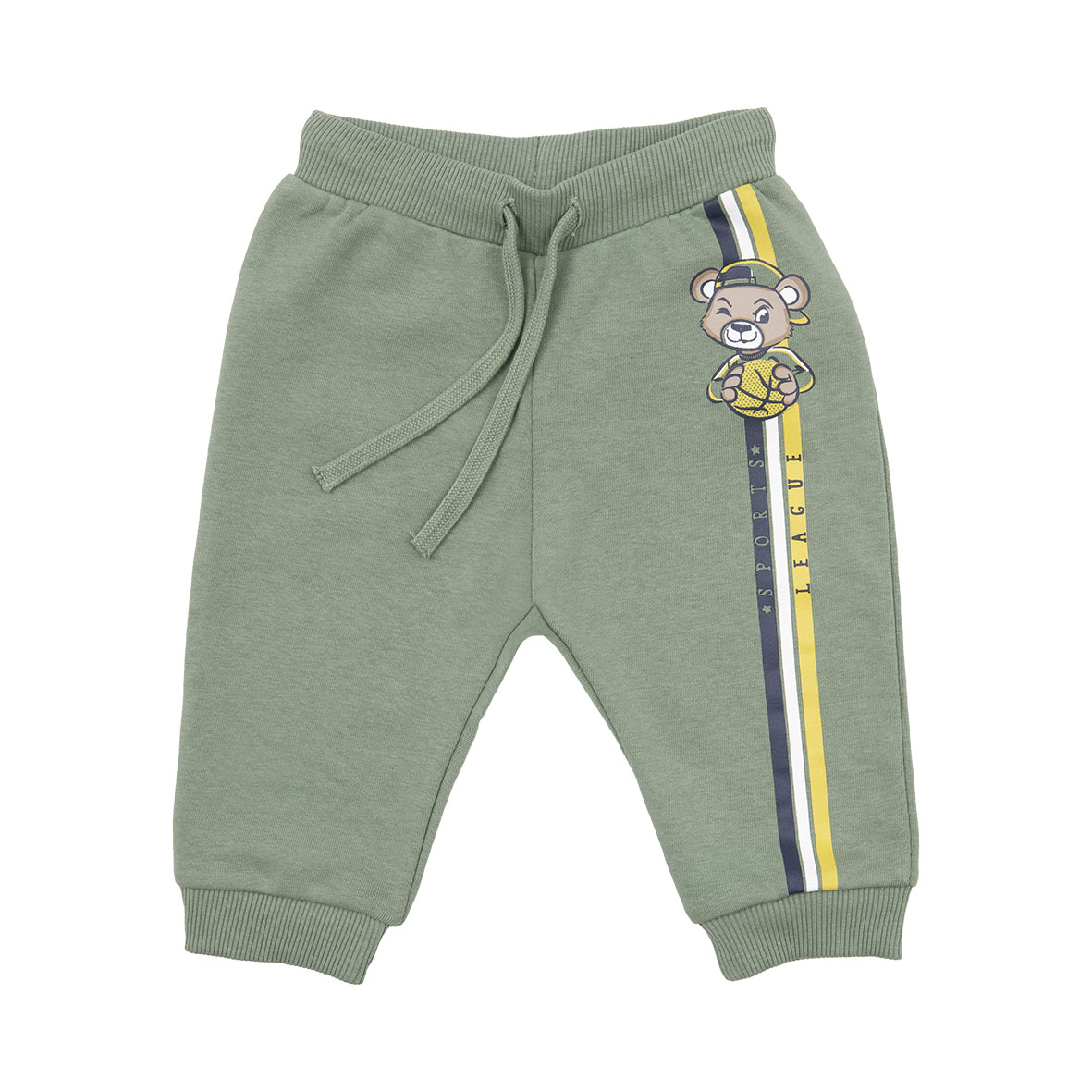 Toys Center Baby pantalone felpato bimbo verde stampa