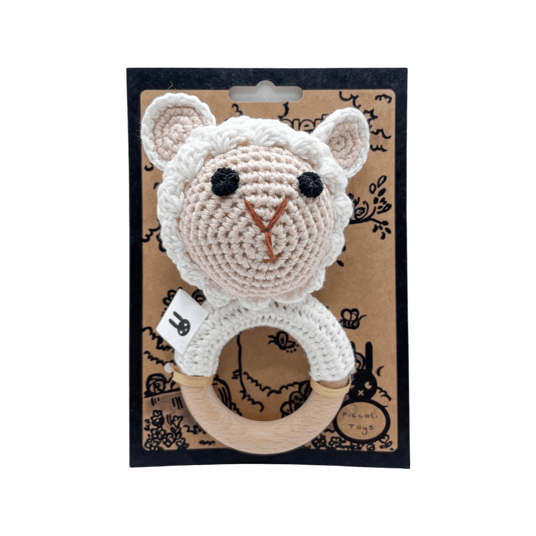 Piccoli Toys Clelia sonaglio uncinetto pecora cotone