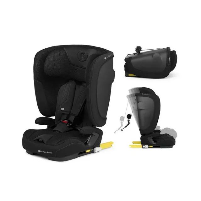 Kinderkraft Fix2Go seggiolino auto nero 76-150 cm