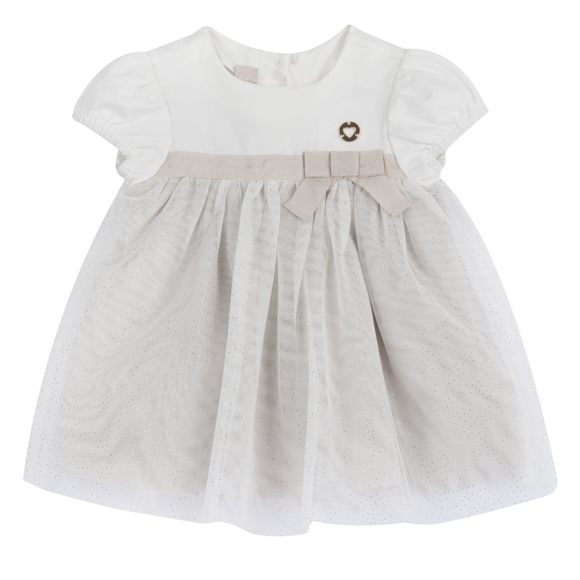 Chicco vestito bambina maniche corte tessuto leggero