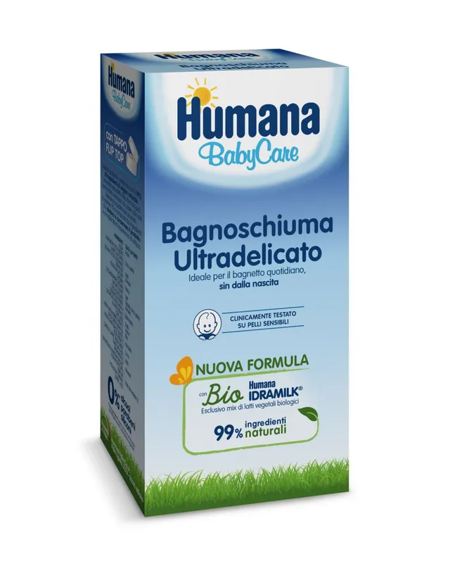 Humana Baby Care bagnoschiuma ultradelicato 200 ml pelli sensibili