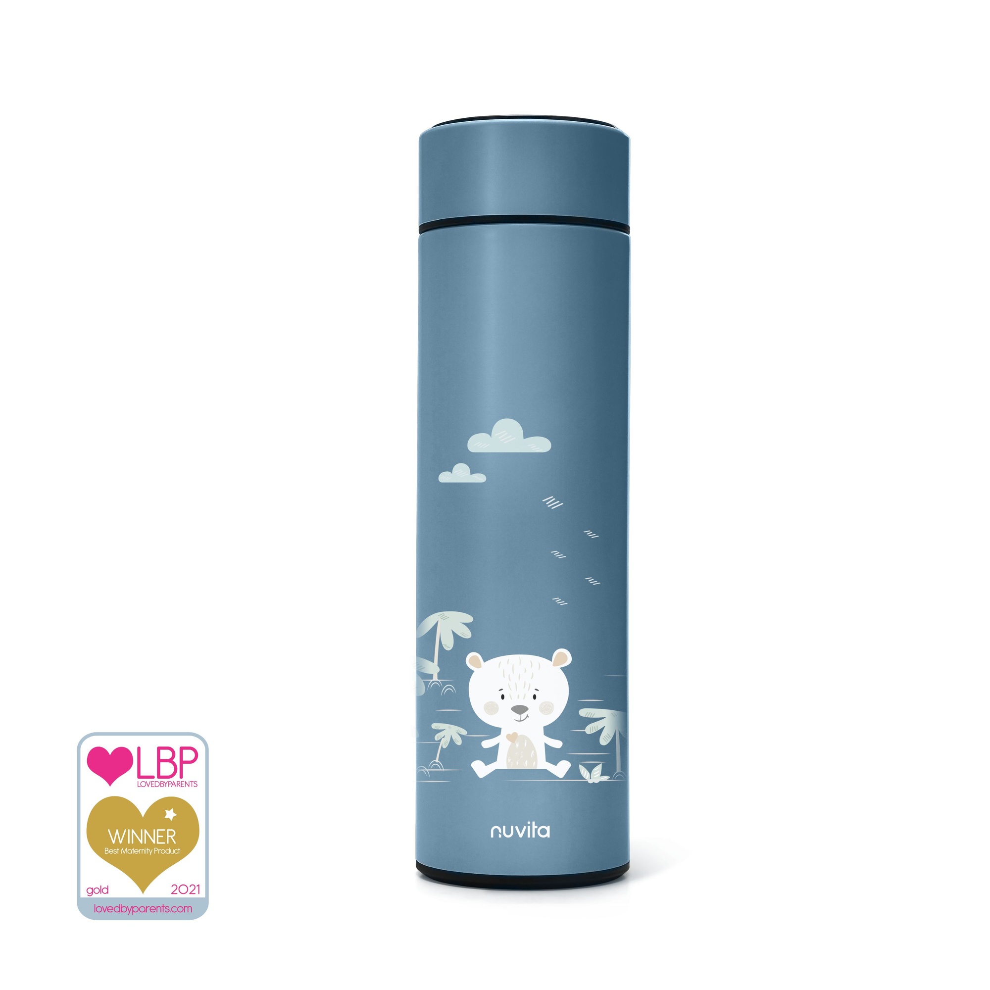 Nuvita 4455 borraccia termica 500 ml powder blue