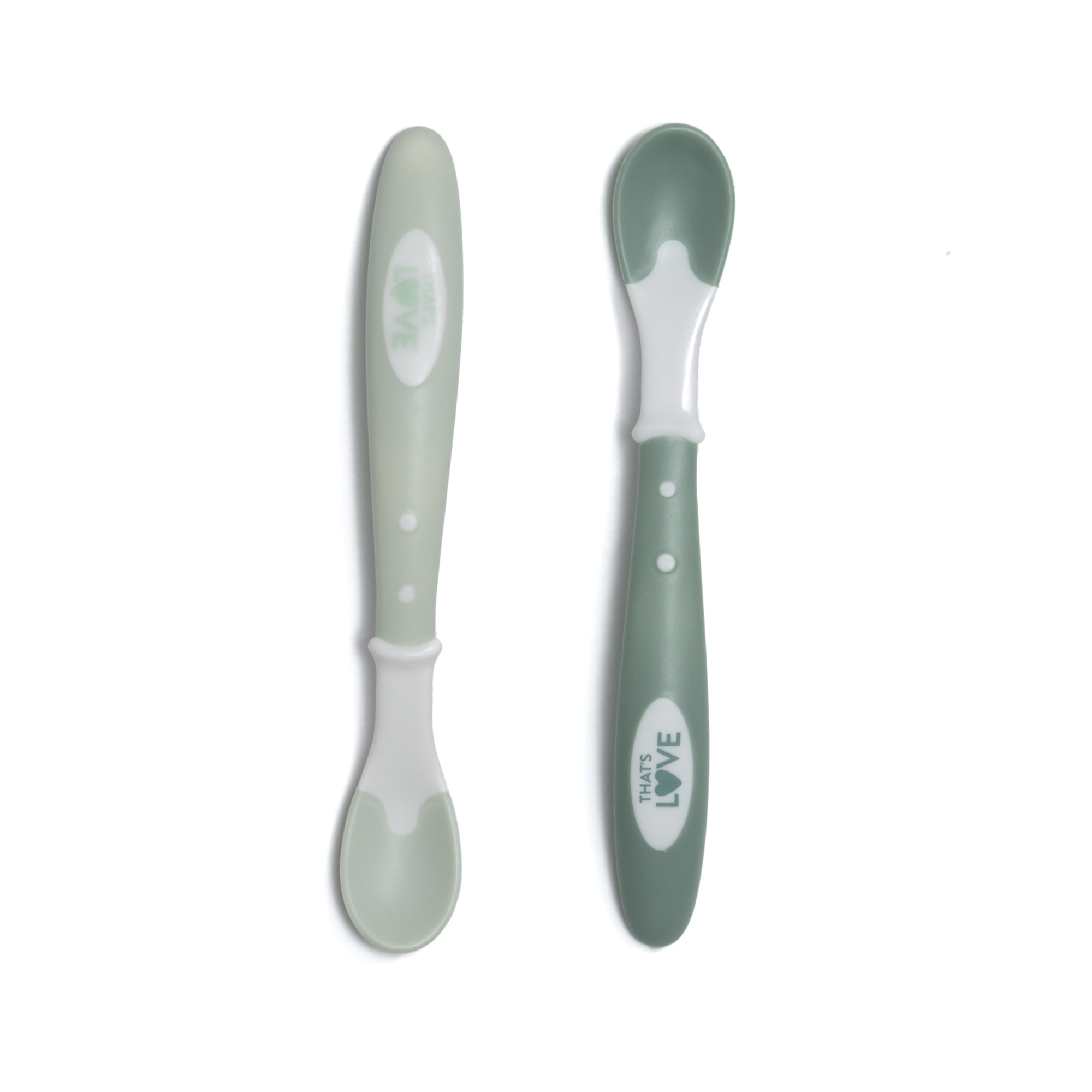 That's Love set 2 cucchiaini morbidi verdi 10m+