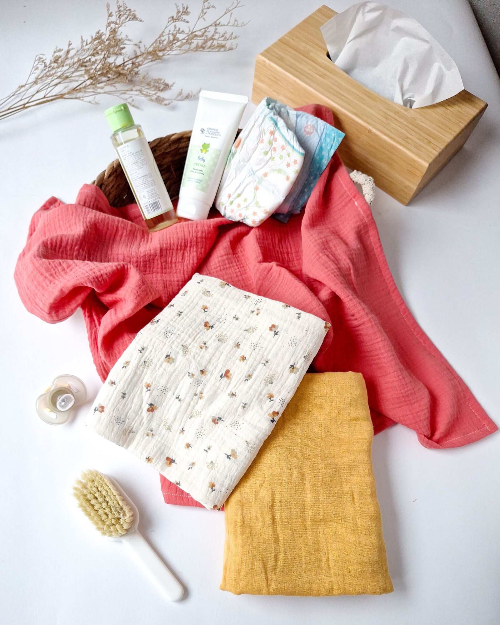 M'Amélie Creations Set 3 Mussoline Cotone Neonato Multiuso