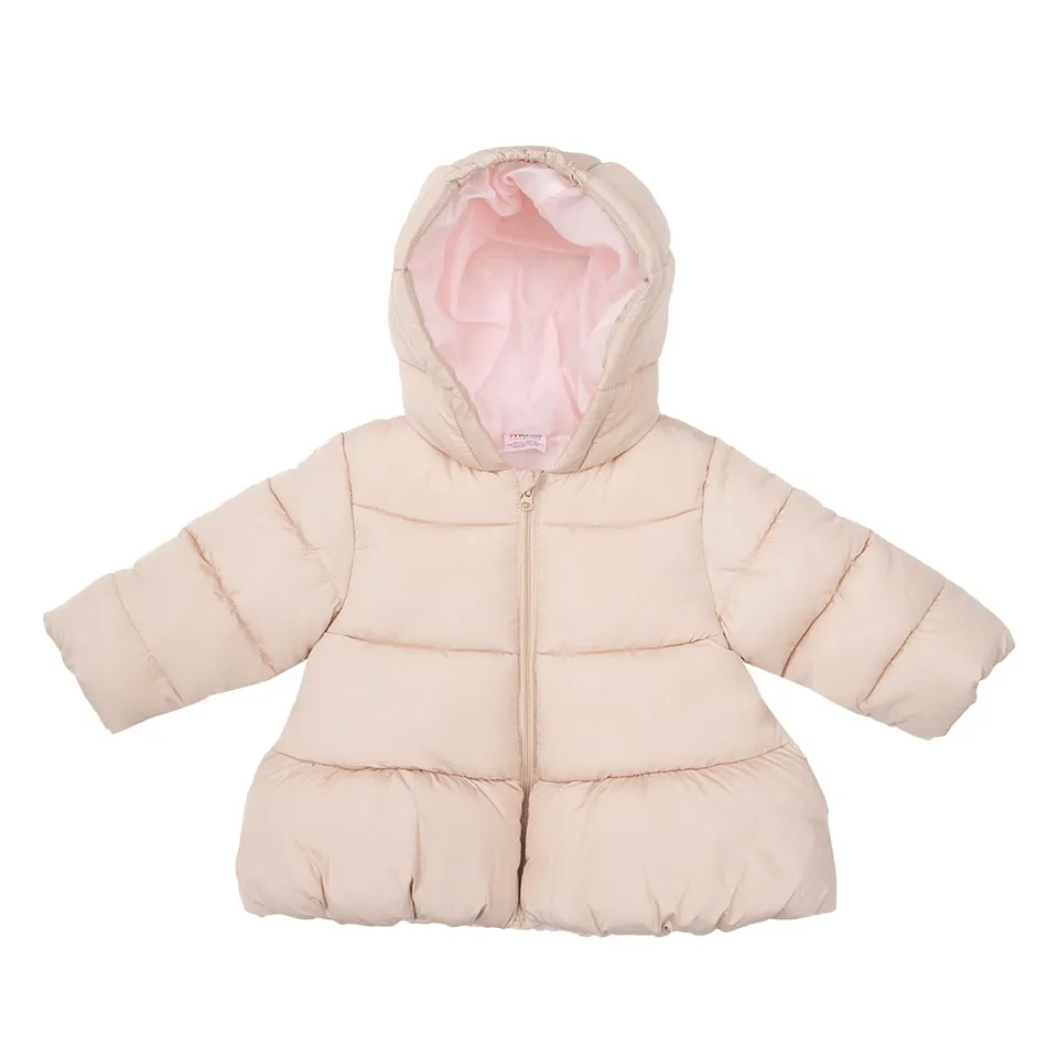 Toys Center Baby piumino beige con cappuccio bimba