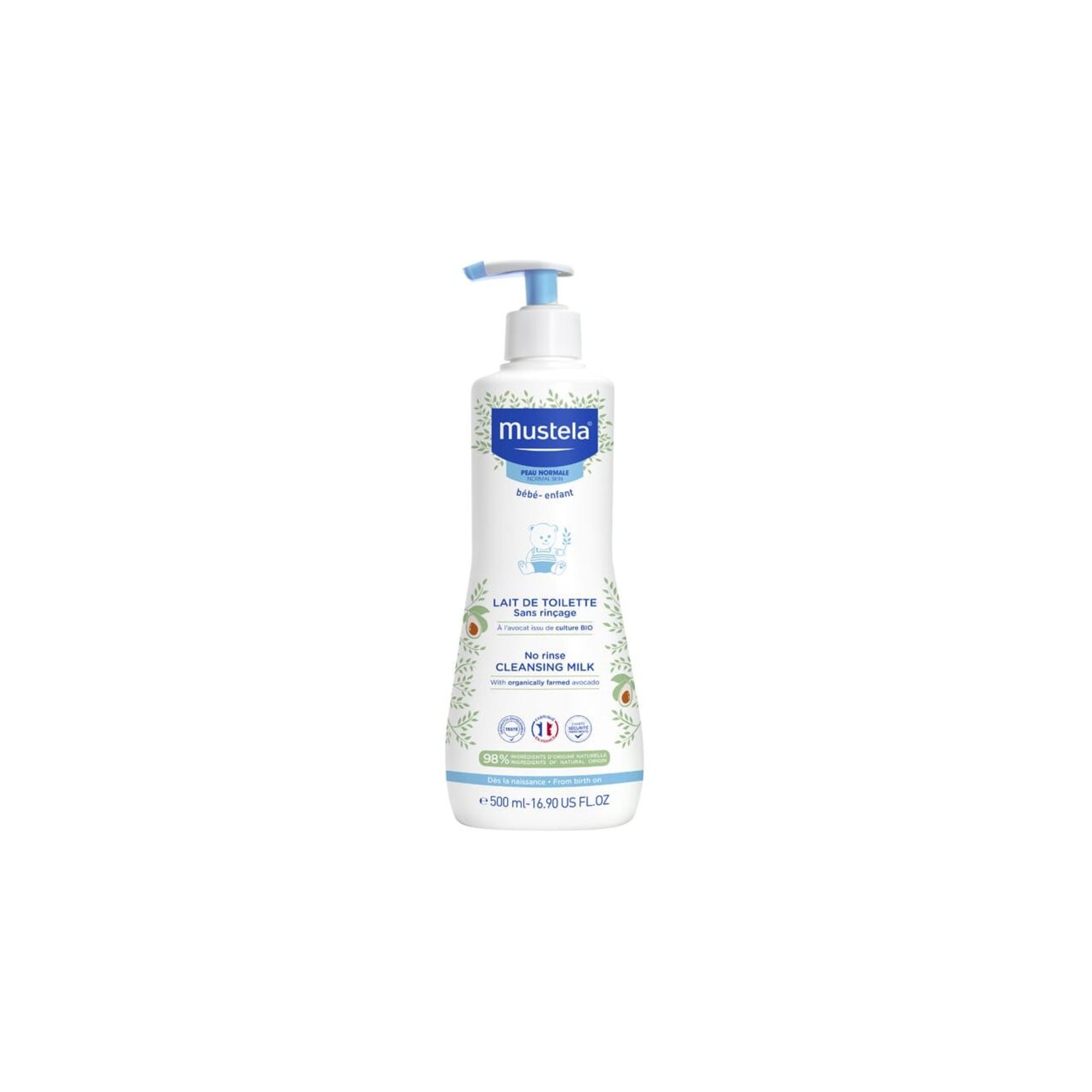 Mustela Latte Detergente 500 ml Senza Risciacquo Viso Sederino