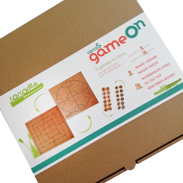 Game On set costruzioni sughero naturale bambini
