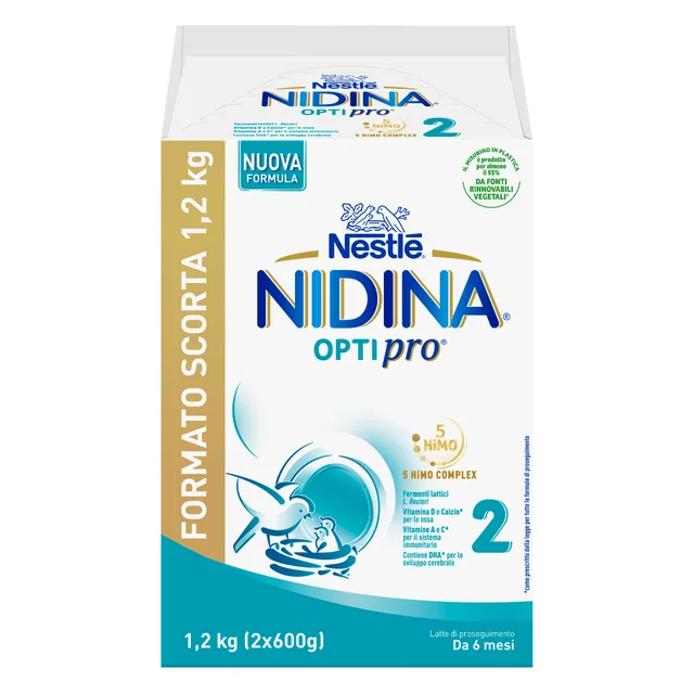 Nestlé Nidina Optipro 2 Latte 1,2 kg da 6 Mesi