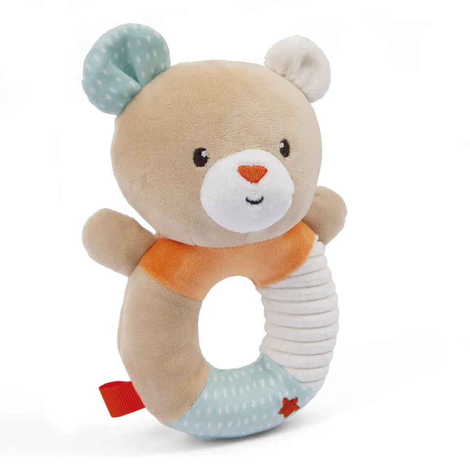 Baby Smile Sonaglino Anello Soft Orsetto Benny Tessuto