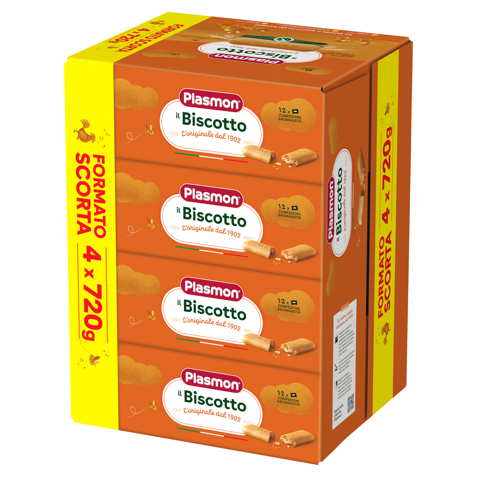 Plasmon Biscotto Granulato 4x720 g dai 6 Mesi