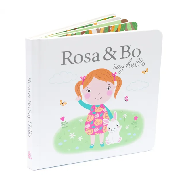 Rosa & Bo Say Hello libro cartonato prime parole
