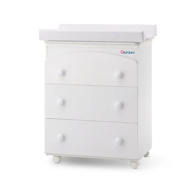 Giordani bagnetto con fasciatoio bianco senza decorazione