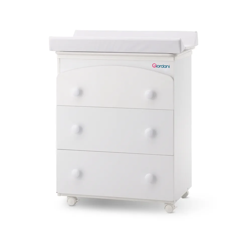 Giordani bagnetto con fasciatoio bianco senza decorazione