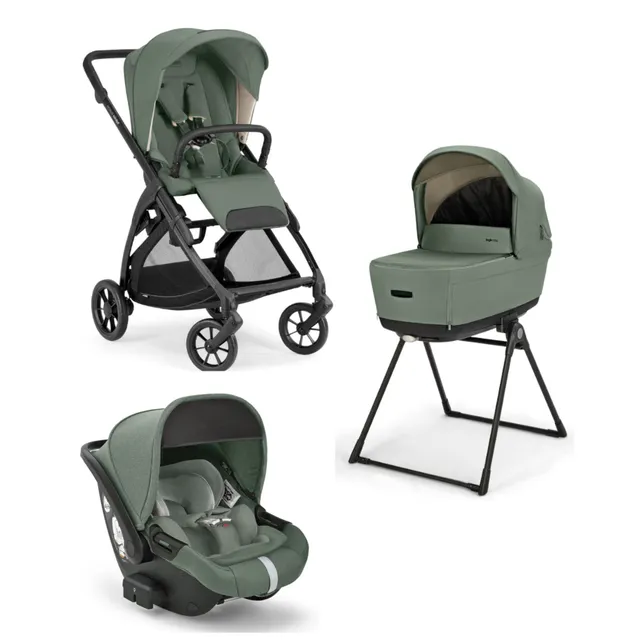 Inglesina Electa System Quattro trio Murray Green total black 2025