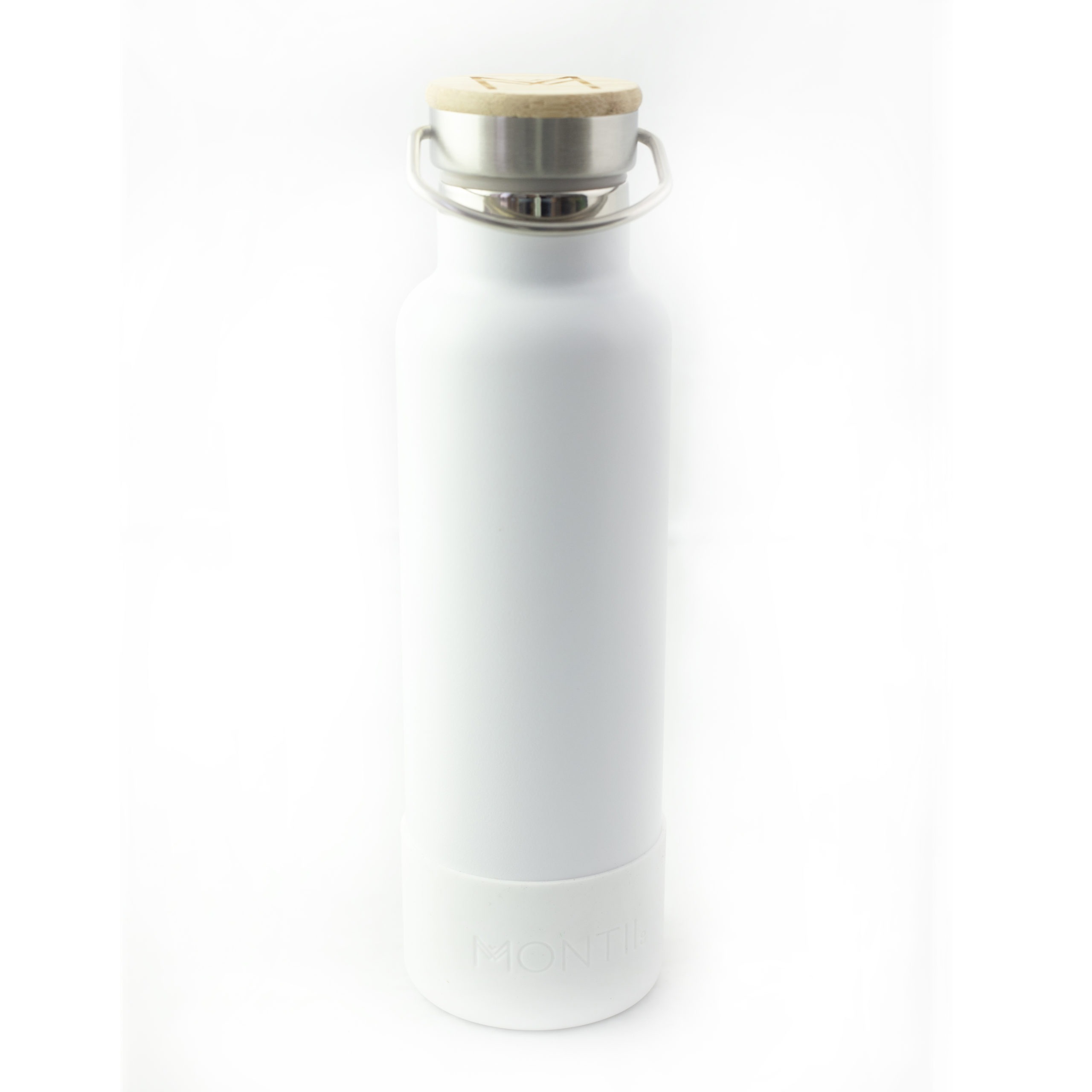 Montii copri base borraccia silicone bianco