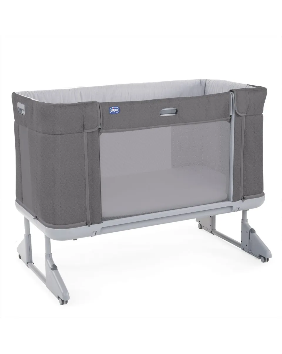 Chicco Next2Me Forever culla Moon Grey fianco letto