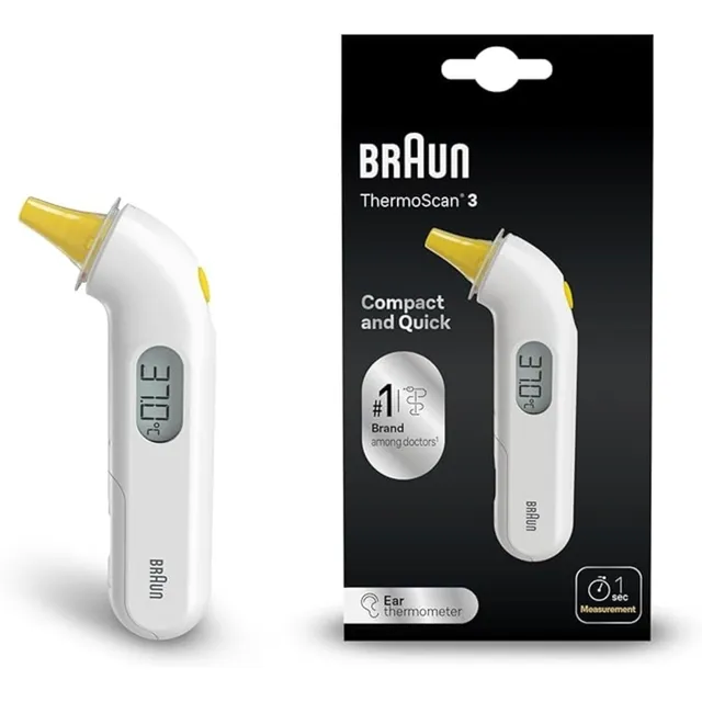 Braun ThermoScan 3 termometro auricolare a infrarossi neonati