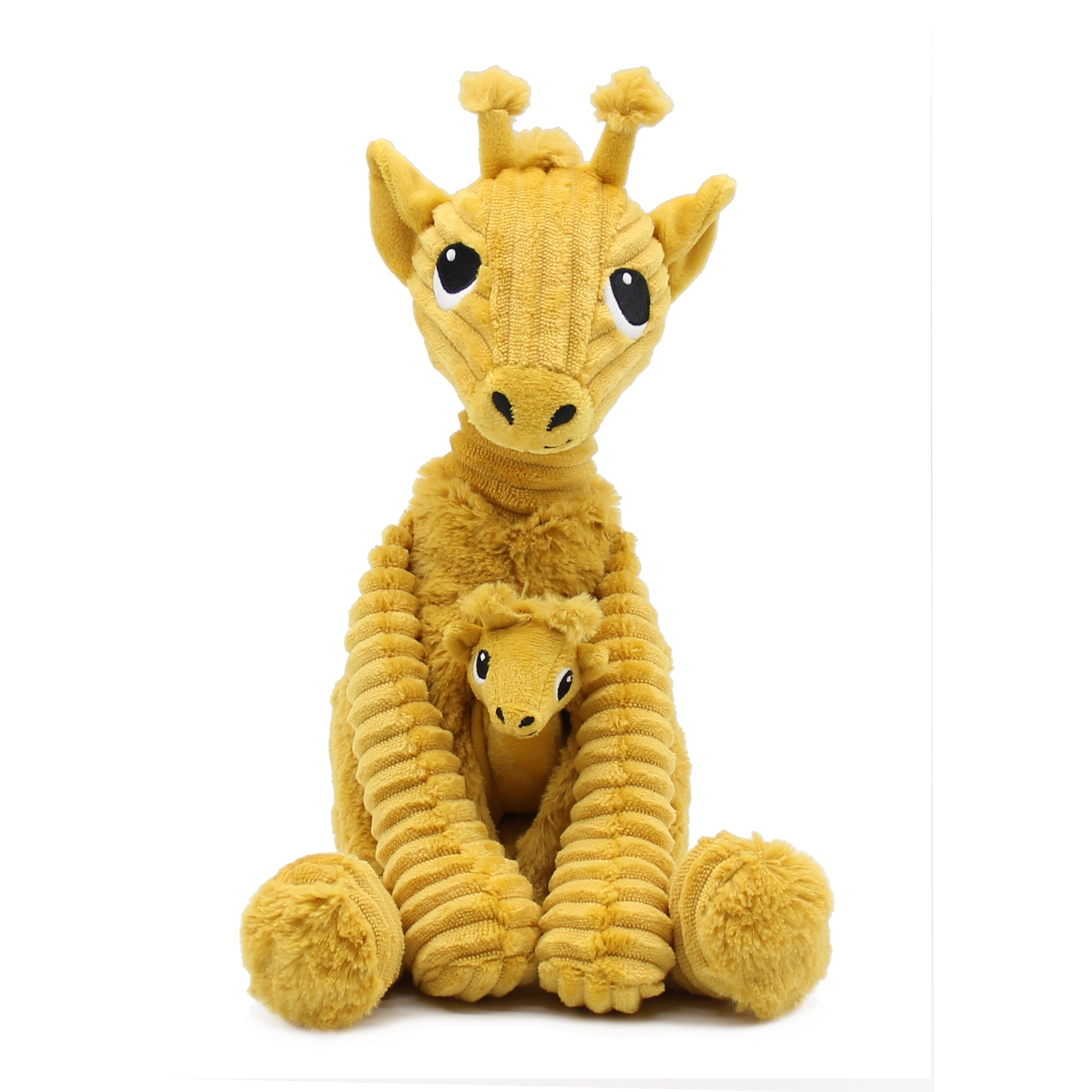 Les Deglingos Ptipotos Loncou peluche giraffa gialla