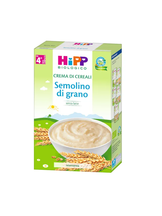 HiPP crema semolino di grano bio 200g dal 4° mese