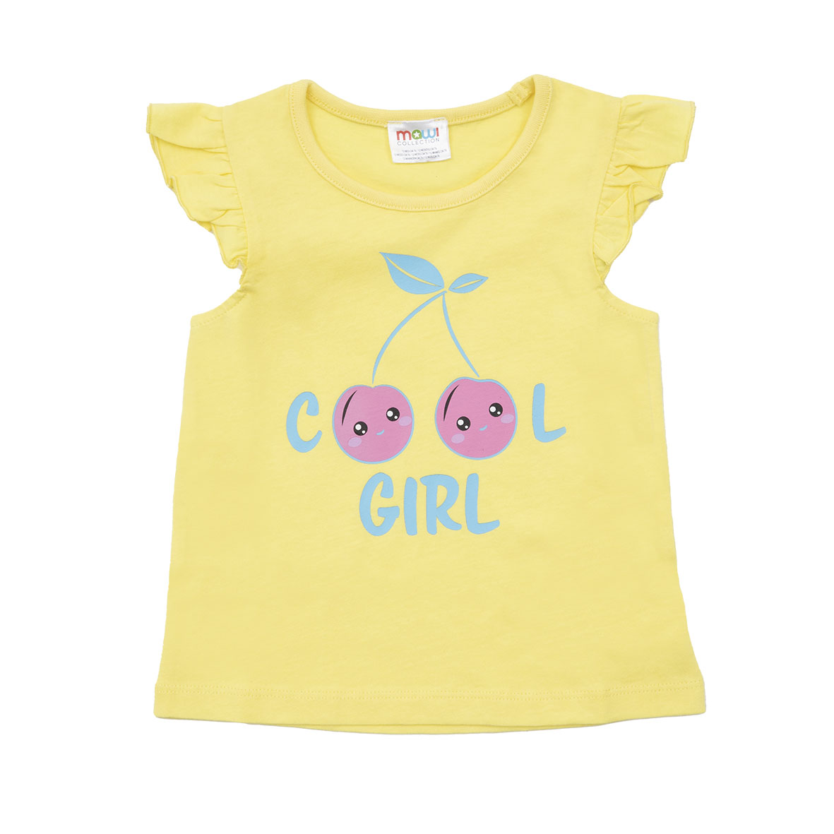 Toys Center Baby canotta bimba gialla jersey stampa frill
